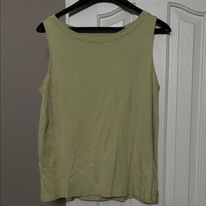 Olive Green Sleeveless Top